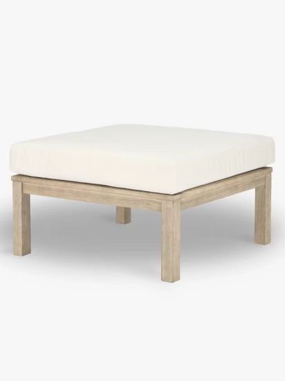 Garden Coffee Table / Foot Stool, (Eucalyptus Wood), Natural