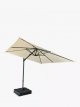 Freestanding 360 Aluminium Wind-Up Parasol & Base, 2.5m
